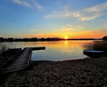 zachód słońca - SIRVIS - jezioro Serwy - Suwalszczyzna