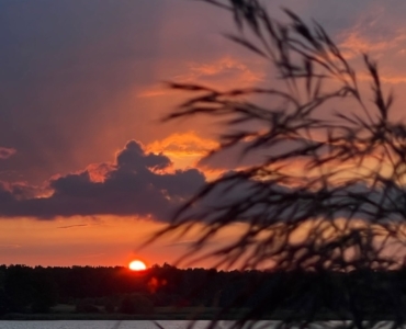 zachód słońca - SIRVIS - jezioro Serwy - Suwalszczyzna