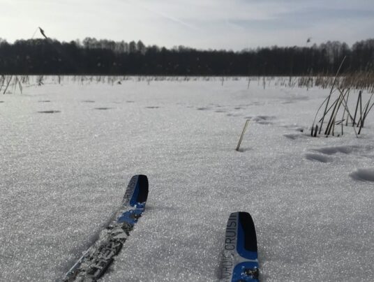 SIRVIS na wodzie, zdjęcie: narty - SIRVIS - jezioro Serwy - Suwalszczyzna