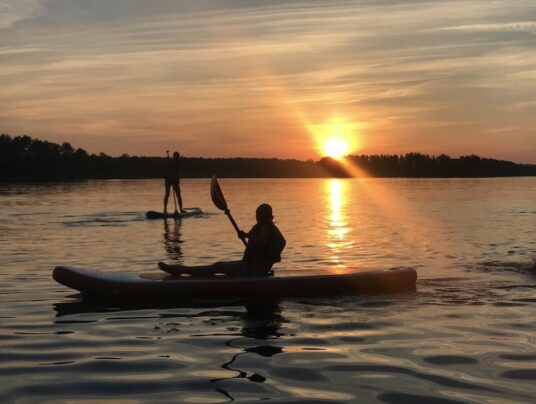SIRVIS na wodzie, zdjęcie: SUP - SIRVIS - jezioro Serwy - Suwalszczyzna