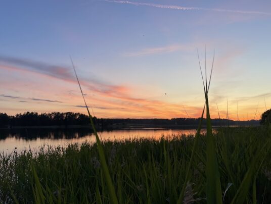 SIRVIS-owe projekcje, zdjęcie: zachód słońca - SIRVIS - jezioro Serwy - Suwalszczyzna